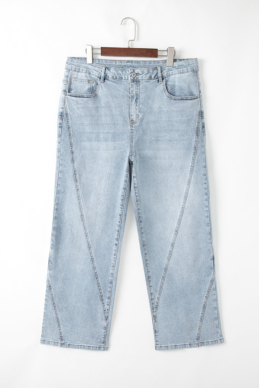 Beau Blue Plus Size Vintage Seamed Jeans